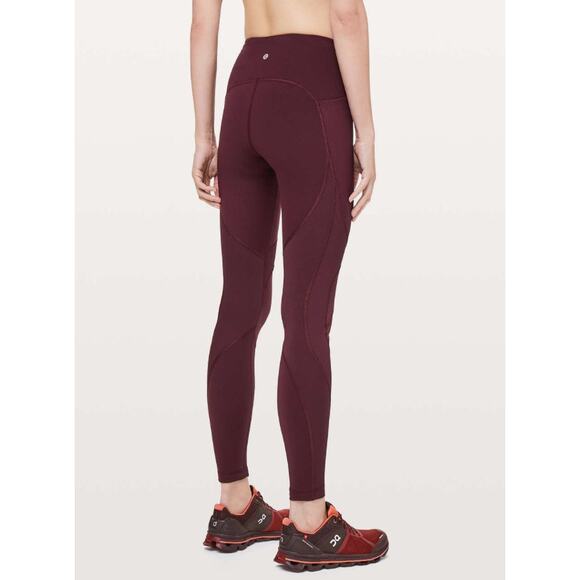 Lululemon On Repeat 7/8 Tights Women’s Size‎ 6 Dark Adobe High Rise Style W5BH4S - Picture 2 of 12
